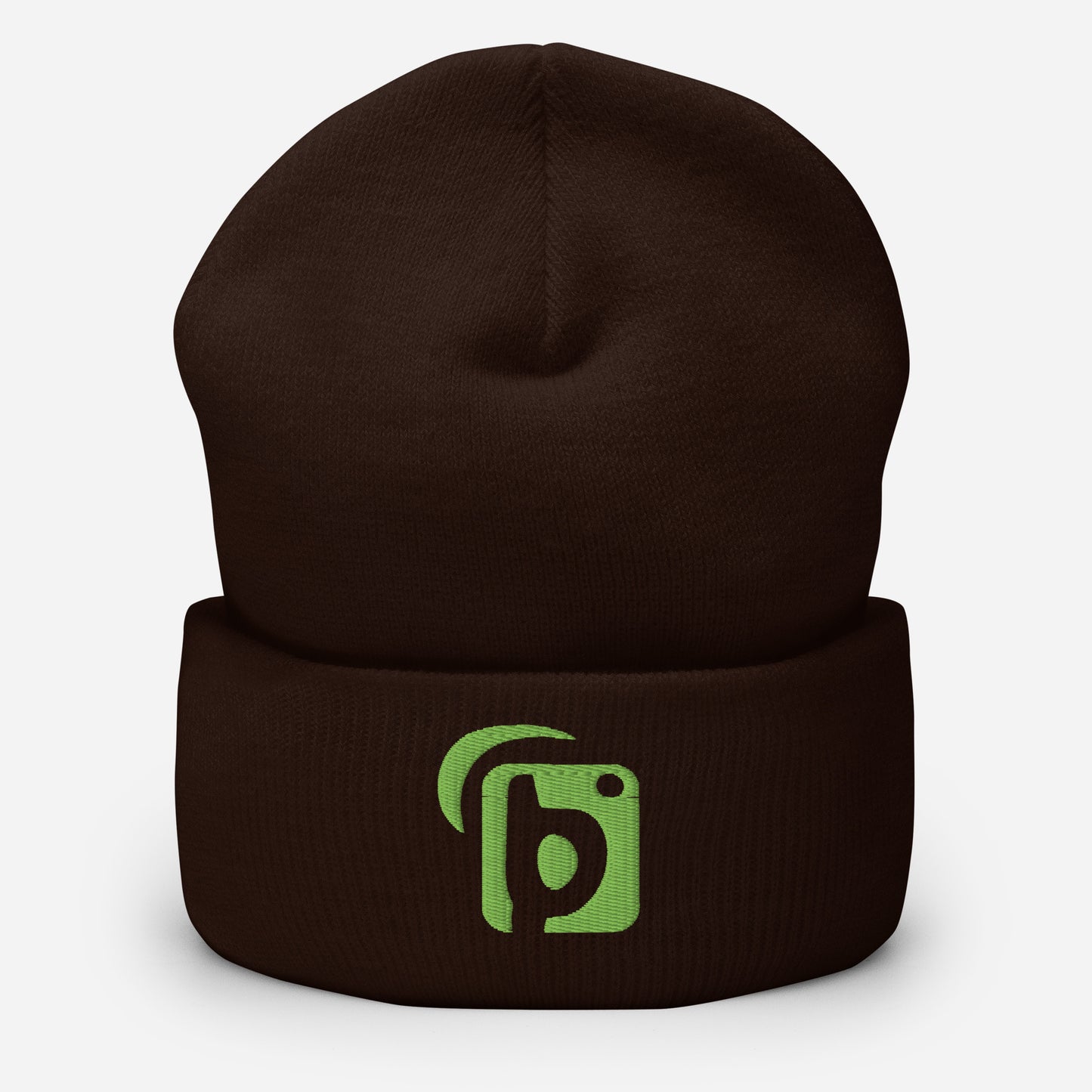 BLOK Original Logo - Sage Green Embroidered Cuffed Beanie