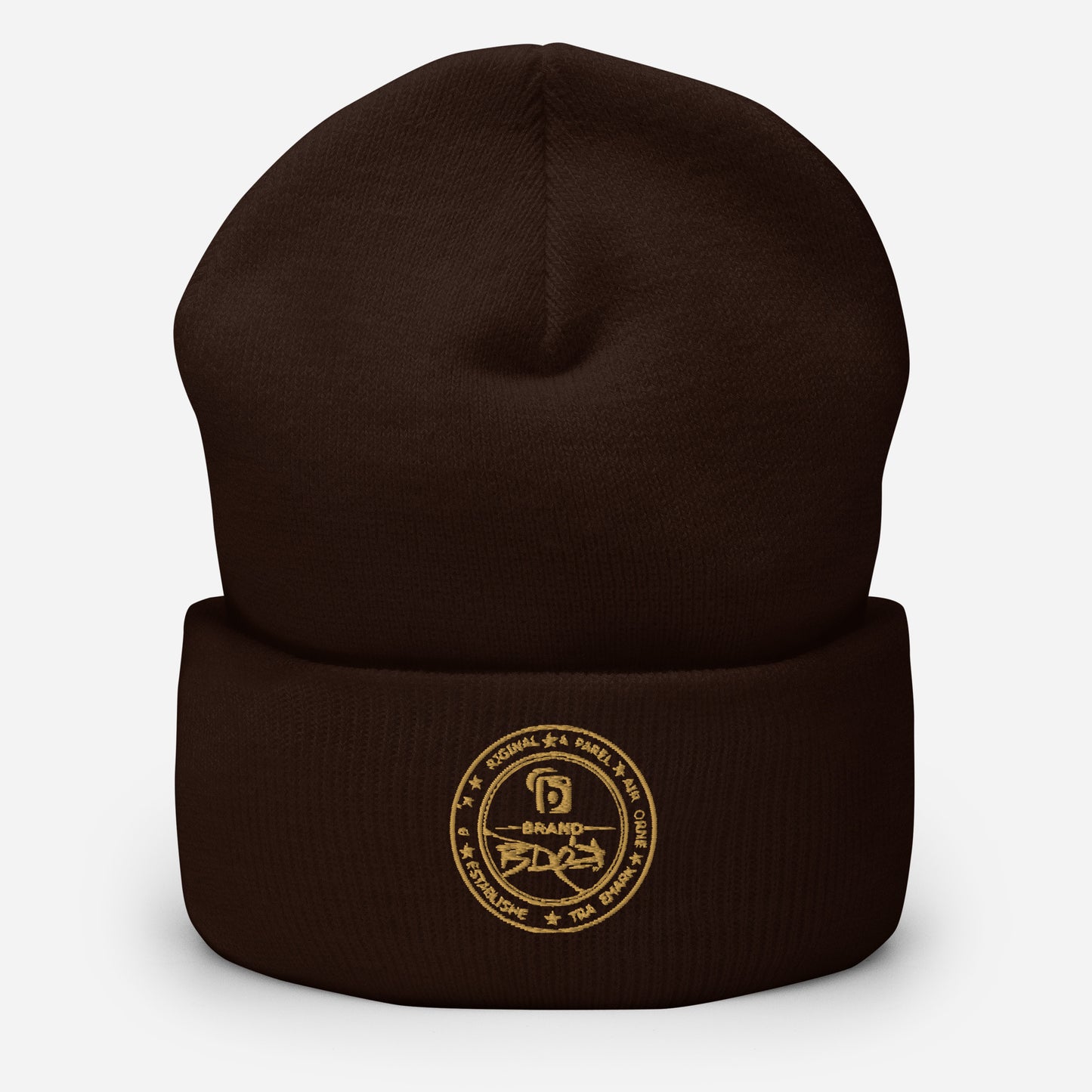 BLOK FULL CIRCLE GOLD LOGO Premium cuffed beanie