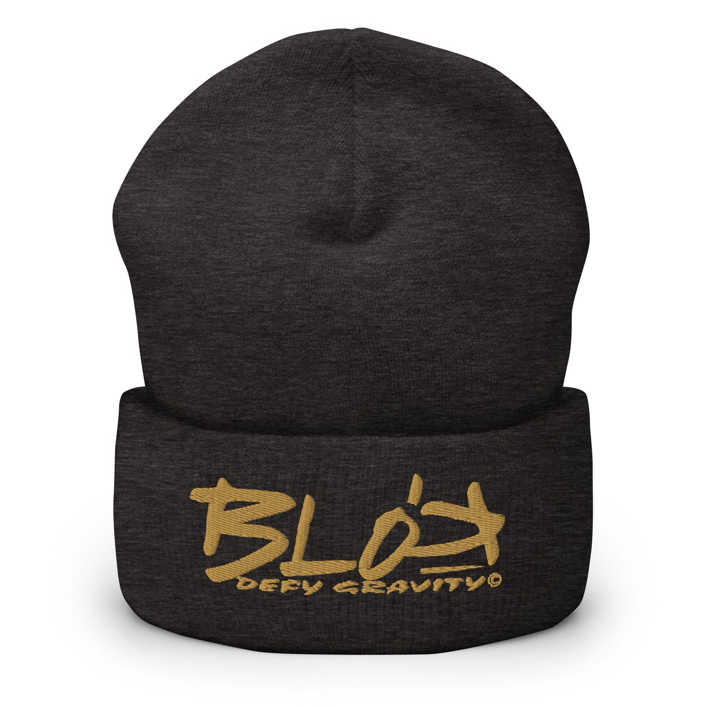 Blok Defy Gravity - Gold Embroidery - Premium Cuffed Beanie