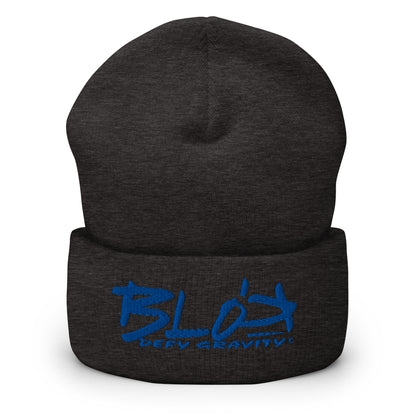 Blok Defy Gravity - Royal Blue Embroidery - Premium Cuffed Beanie