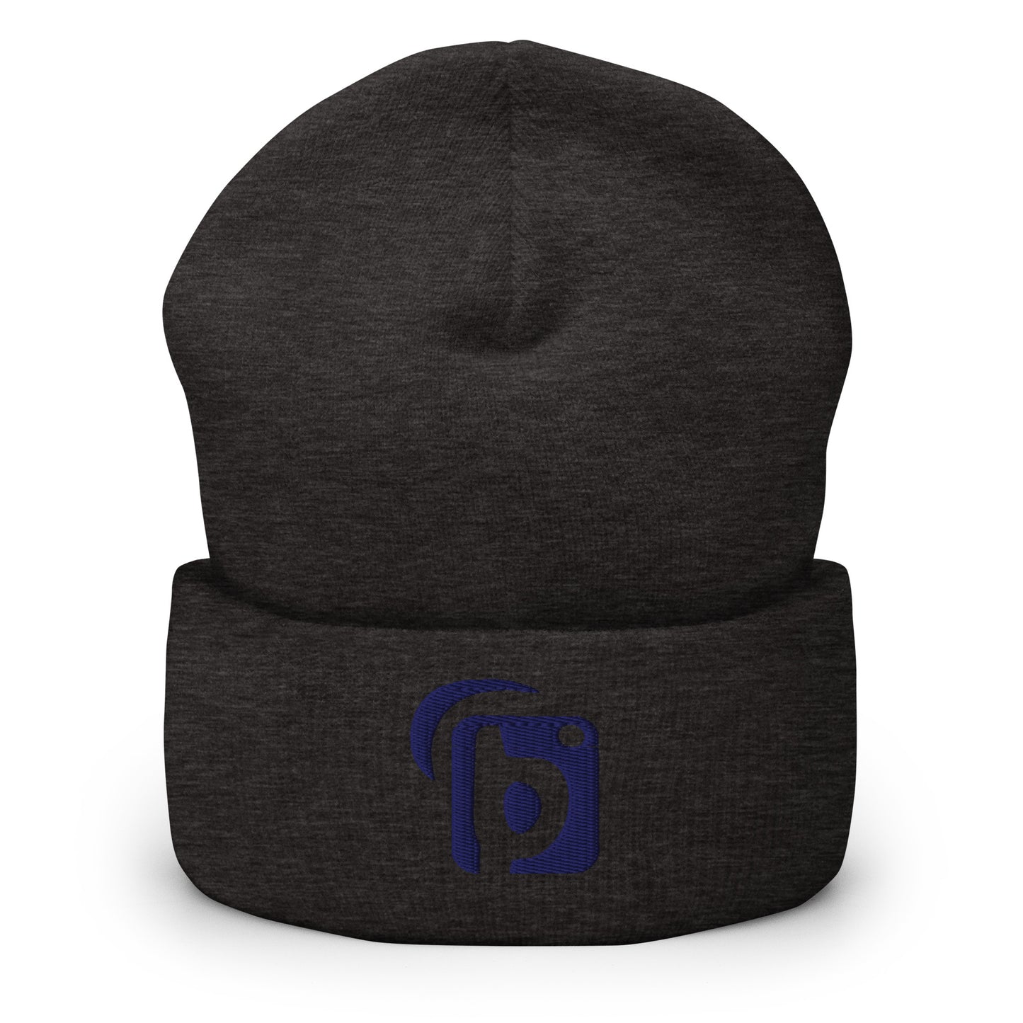 Blok Original Logo - Navy Blue Embroidery - Premium Cuffed Beanie