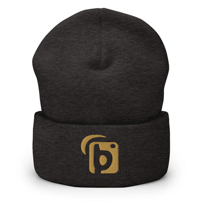 Blok Original Logo - Gold Embroidery - Premium Cuffed Beanie