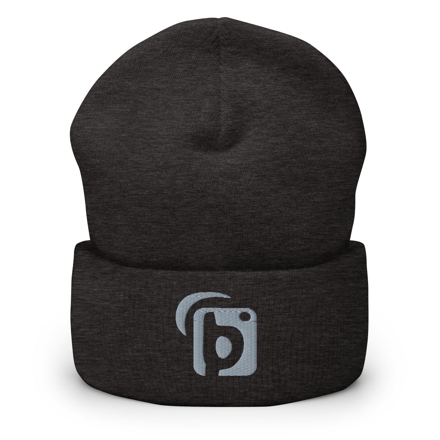 Blok Original Logo - Gray Embroidery - Premium Cuffed Beanie