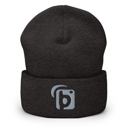 Blok Original Logo - Gray Embroidery - Premium Cuffed Beanie