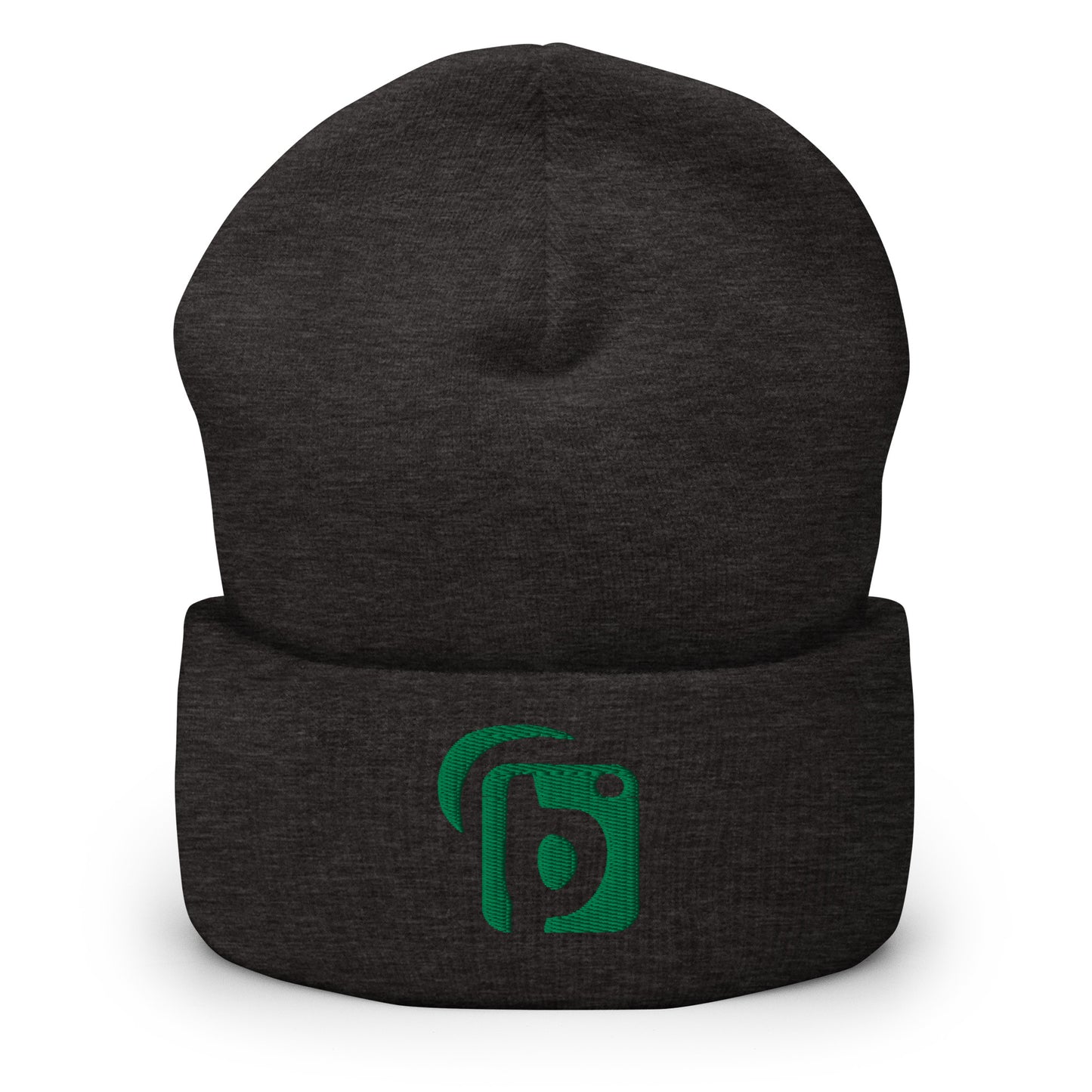 Blok Original Logo - Green Embroidery - Premium Cuffed Beanie
