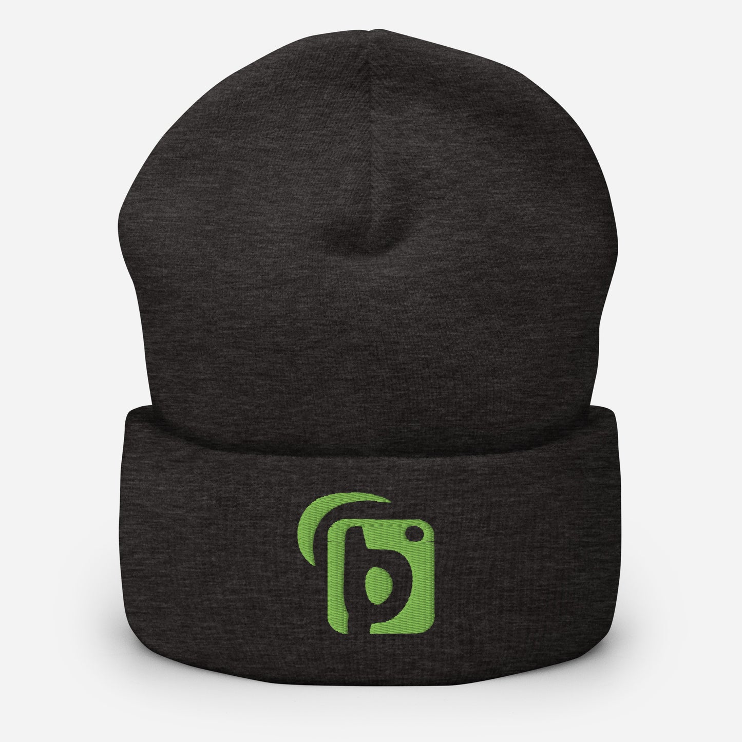 BLOK Original Logo - Sage Green Embroidered Cuffed Beanie