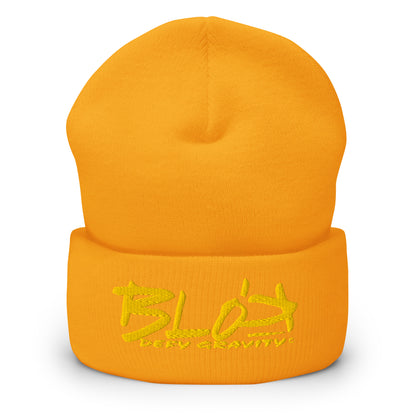 Blok Defy Gravity - Yellow Embroidery - Premium Cuffed Beanie