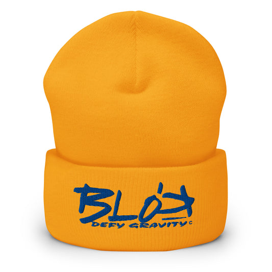 Blok Defy Gravity - Royal Blue Embroidery - Premium Cuffed Beanie