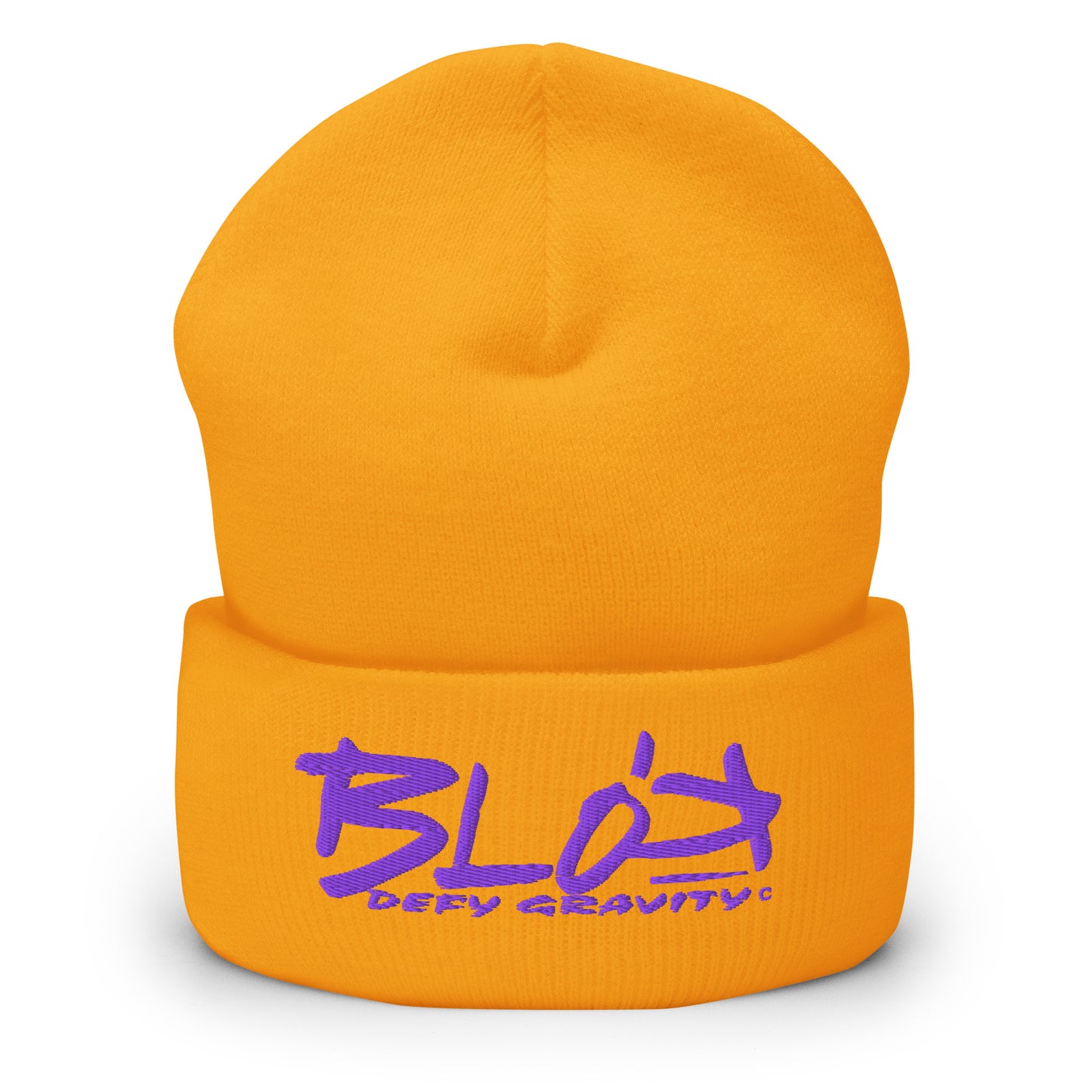 Blok Defy Gravity - Purple Embroidery - Premium Cuffed beanie