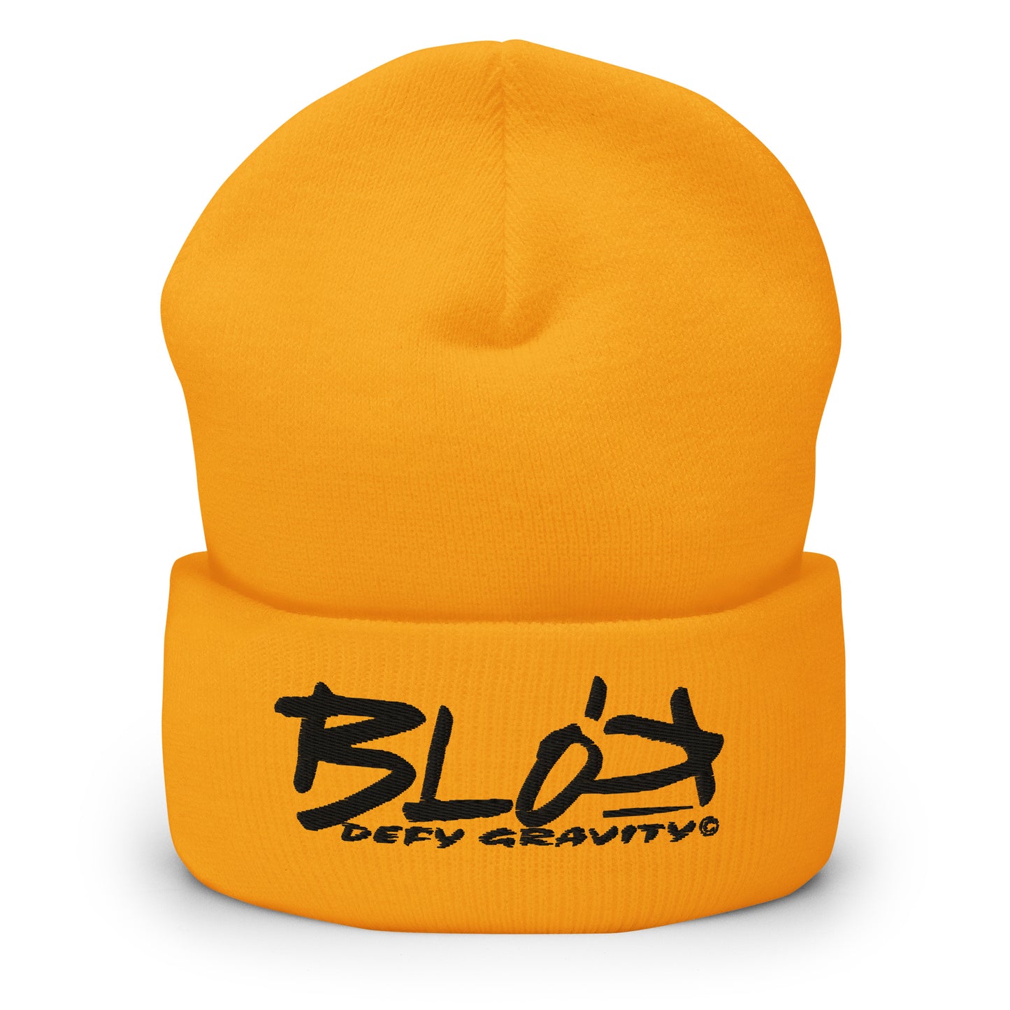 Blok Defy Gravity - Black Embroidery - Premium Cuffed Beanie