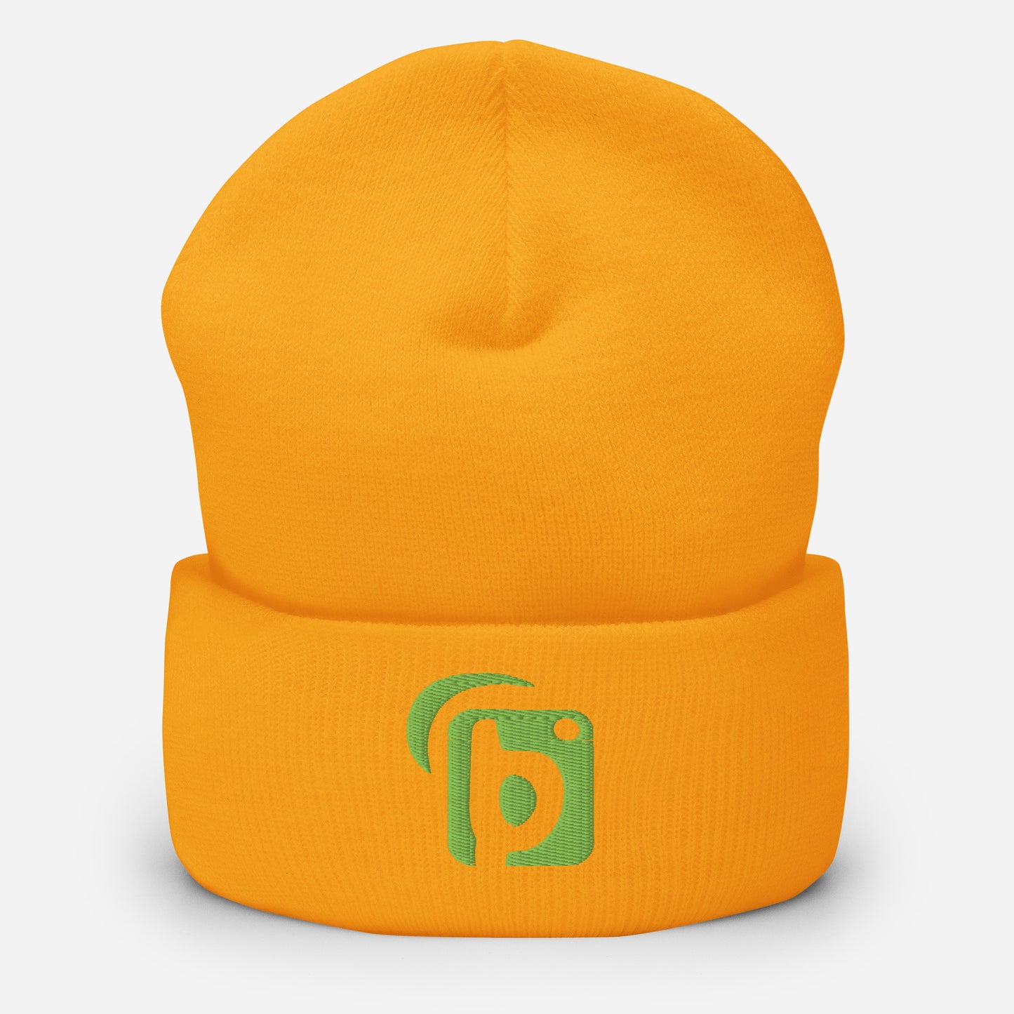 BLOK Original Logo - Sage Green Embroidered Cuffed Beanie