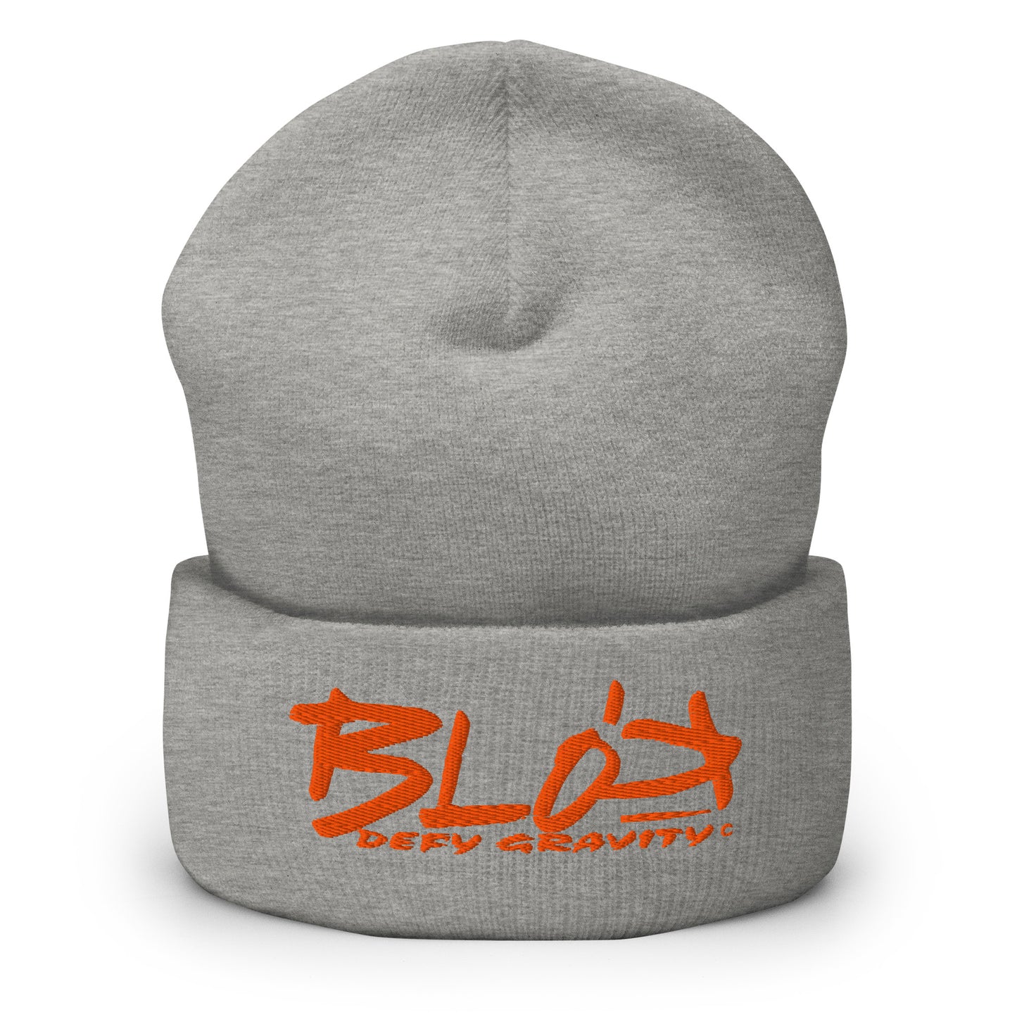 Blok Defy Gravity - Orange Embroidery - Premium Cuffed Beanie