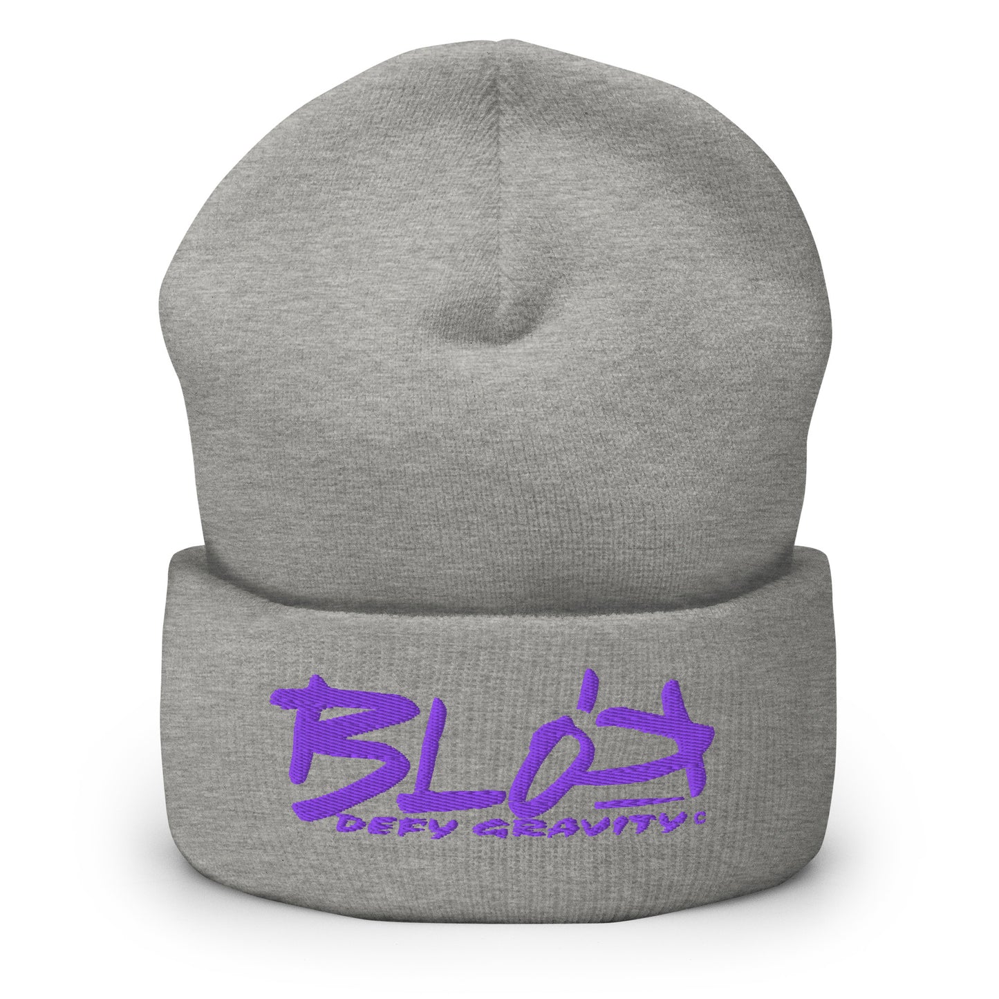 Blok Defy Gravity - Purple Embroidery - Premium Cuffed beanie