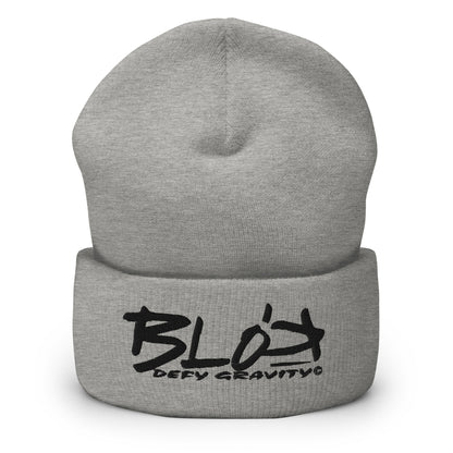 Blok Defy Gravity - Black Embroidery - Premium Cuffed Beanie