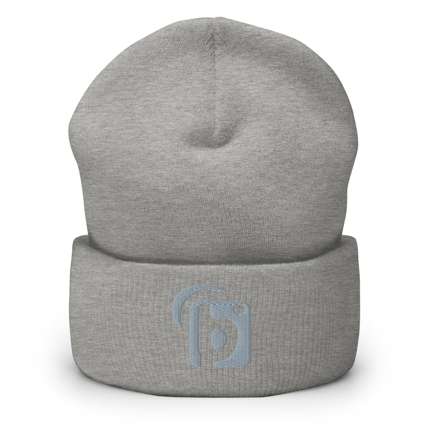 Blok Original Logo - Gray Embroidery - Premium Cuffed Beanie