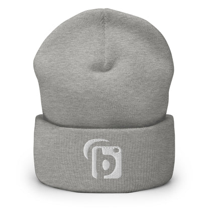 Blok Original Logo - White Embroidery - Premium Cuffed Beanie