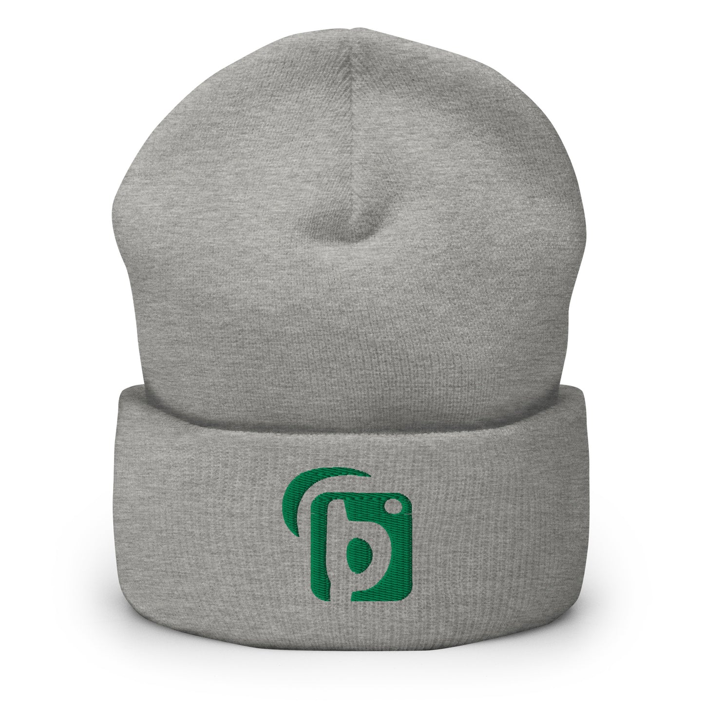 Blok Original Logo - Green Embroidery - Premium Cuffed Beanie