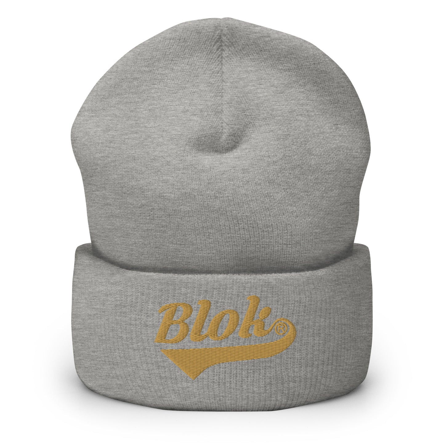 Blok Classic Logo - Gold Embroidery - Cuffed Premium Beanie