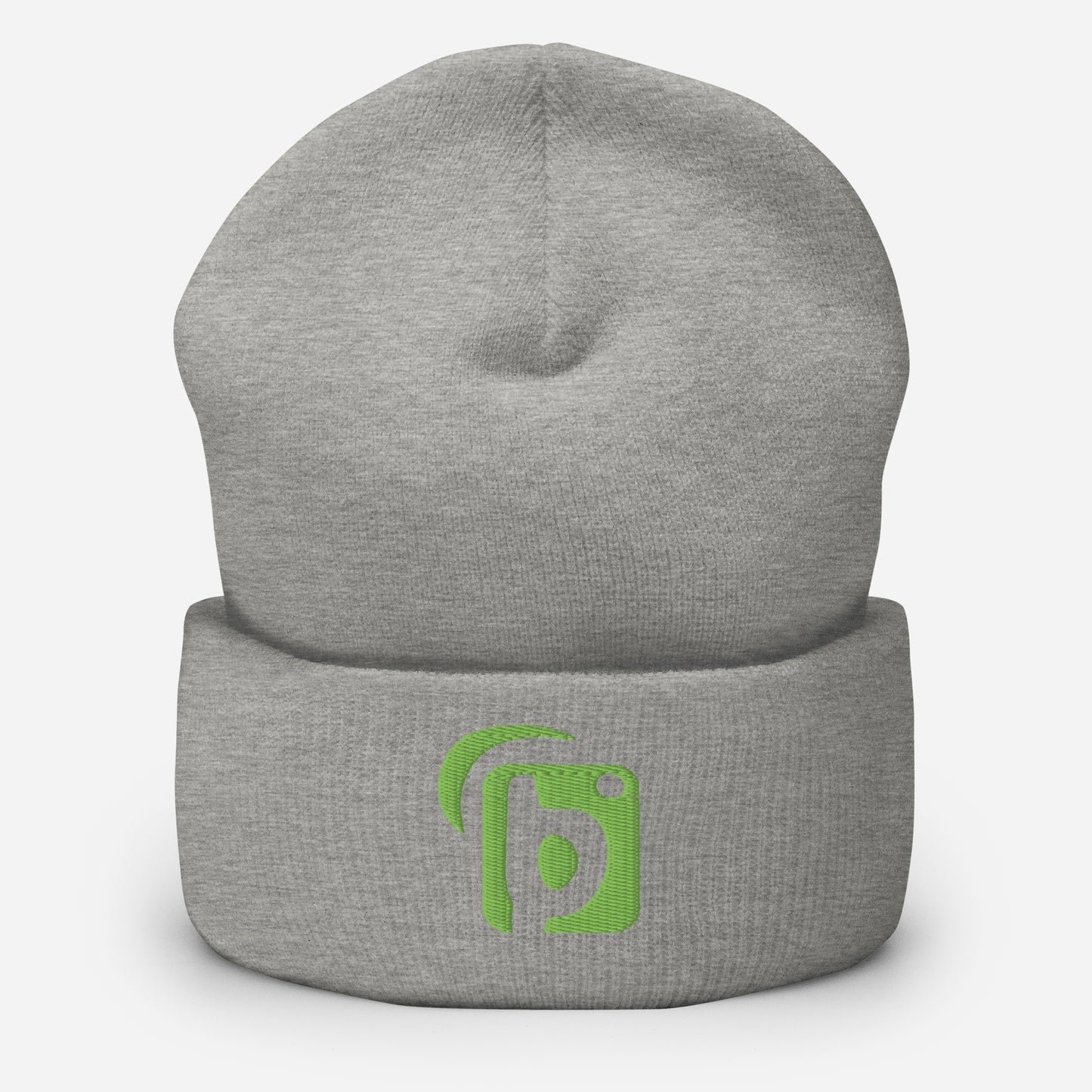 BLOK Original Logo - Sage Green Embroidered Cuffed Beanie