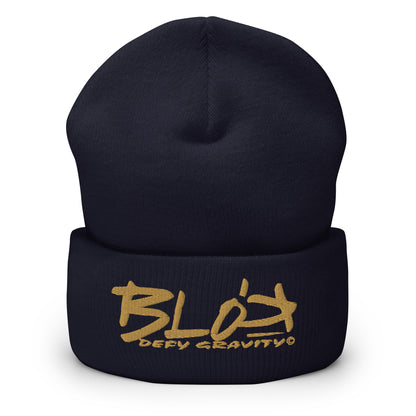 Blok Defy Gravity - Gold Embroidery - Premium Cuffed Beanie