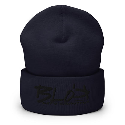 Blok Defy Gravity - Black Embroidery - Premium Cuffed Beanie