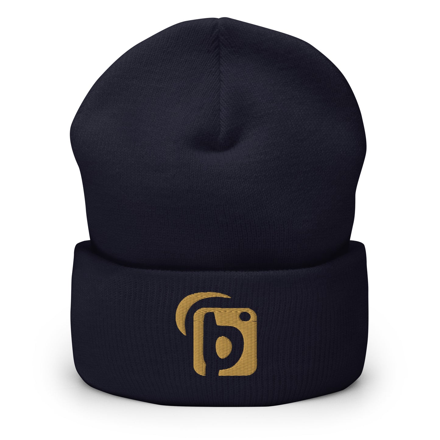 Blok Original Logo - Gold Embroidery - Premium Cuffed Beanie