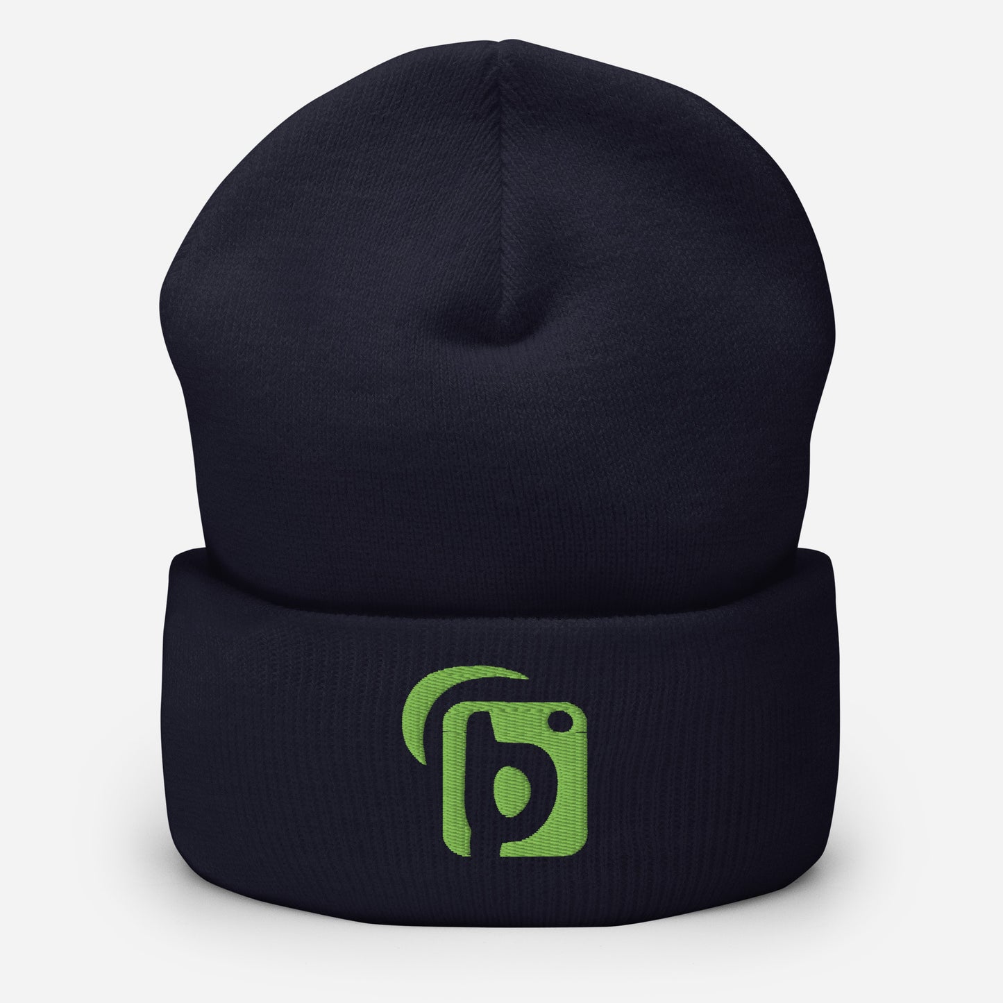 BLOK Original Logo - Sage Green Embroidered Cuffed Beanie