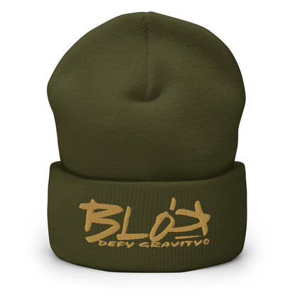 Blok Defy Gravity - Gold Embroidery - Premium Cuffed Beanie