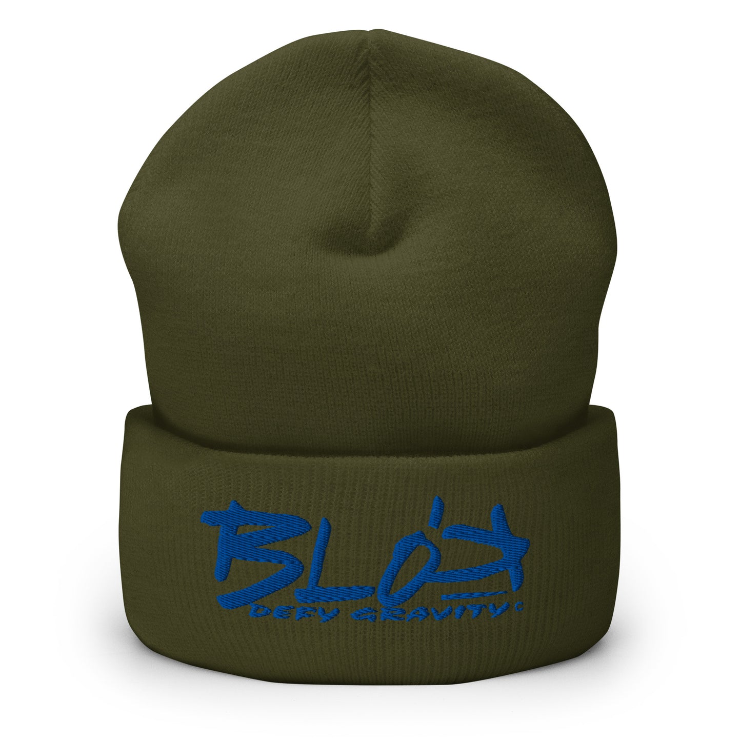 Blok Defy Gravity - Royal Blue Embroidery - Premium Cuffed Beanie