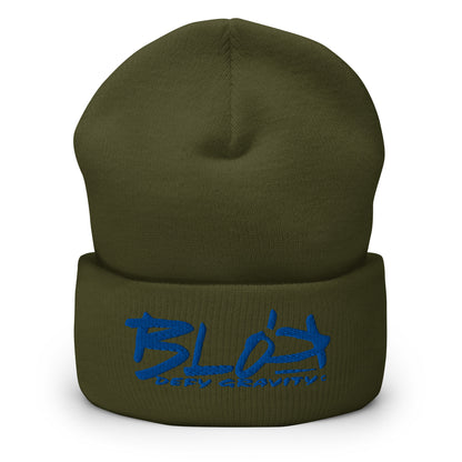 Blok Defy Gravity - Royal Blue Embroidery - Premium Cuffed Beanie