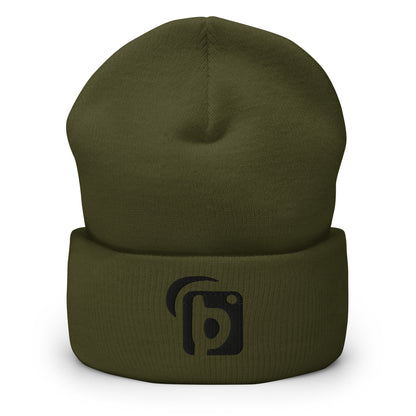 Blok Original Logo - Black Embroidery - Premium Cuffed Beanie