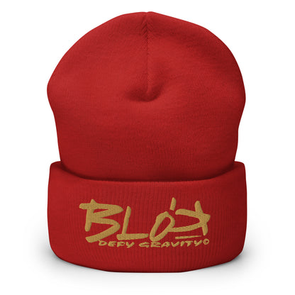 Blok Defy Gravity - Gold Embroidery - Premium Cuffed Beanie