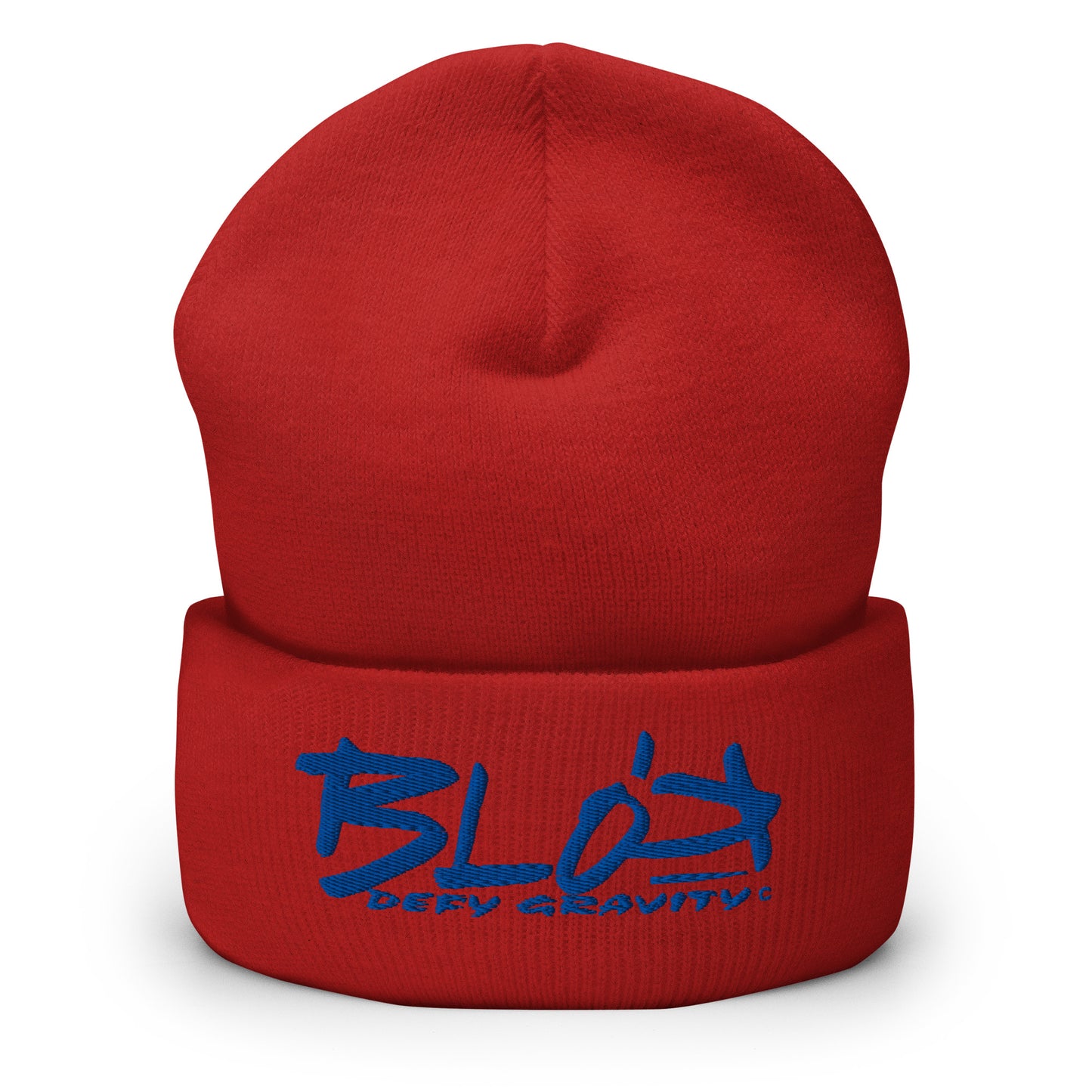 Blok Defy Gravity - Royal Blue Embroidery - Premium Cuffed Beanie