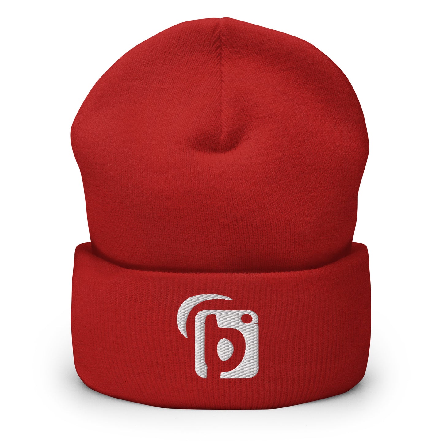 Blok Original Logo - White Embroidery - Premium Cuffed Beanie