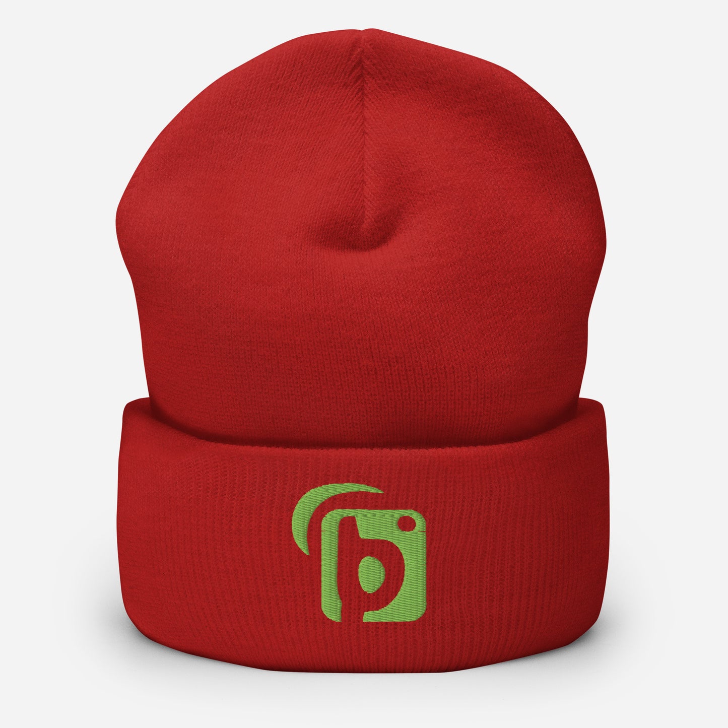 BLOK Original Logo - Sage Green Embroidered Cuffed Beanie