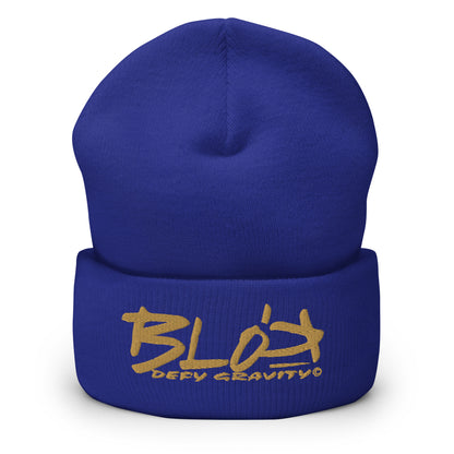 Blok Defy Gravity - Gold Embroidery - Premium Cuffed Beanie