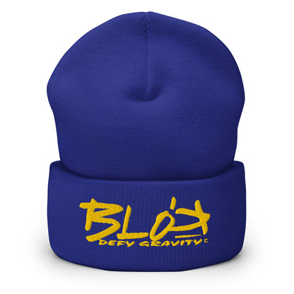 Blok Defy Gravity - Yellow Embroidery - Premium Cuffed Beanie