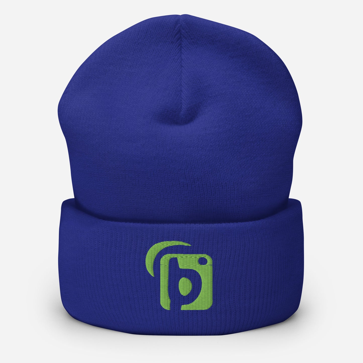 BLOK Original Logo - Sage Green Embroidered Cuffed Beanie