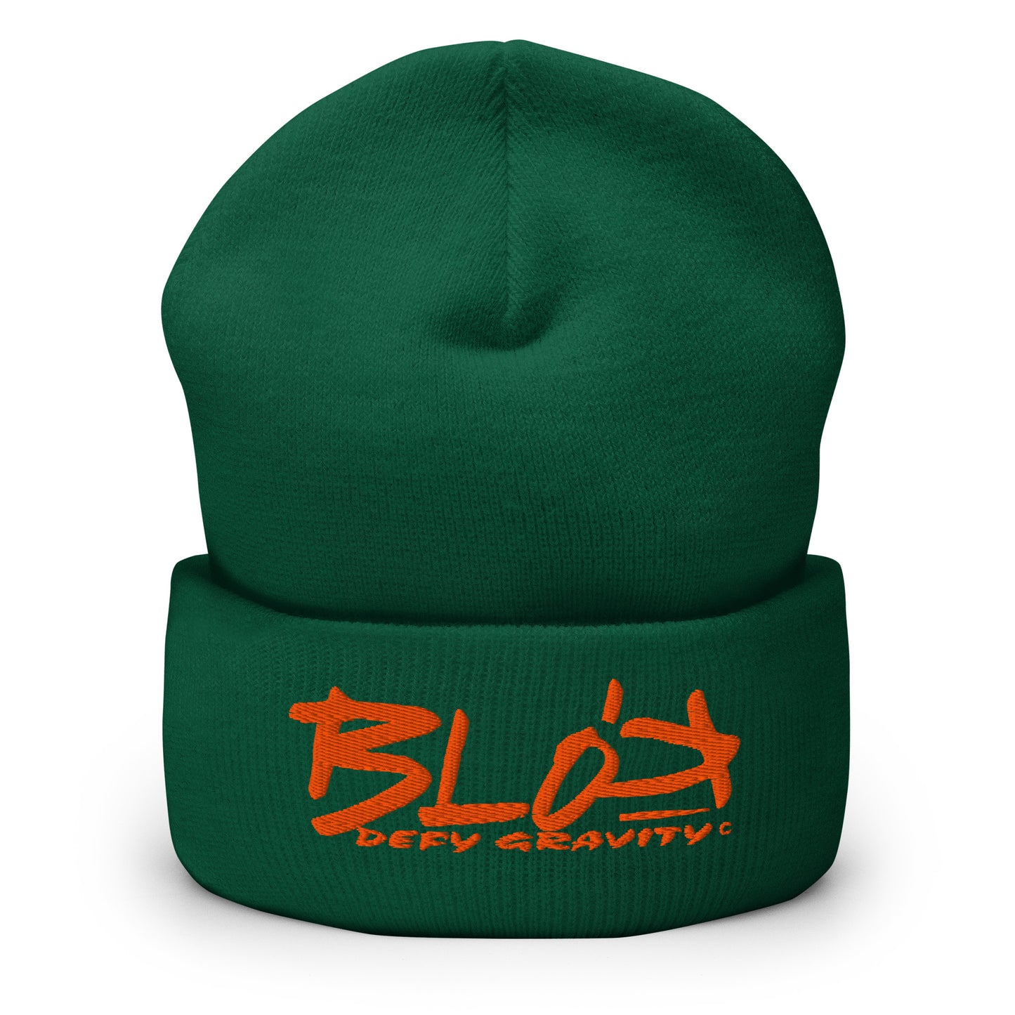 Blok Defy Gravity - Orange Embroidery - Premium Cuffed Beanie