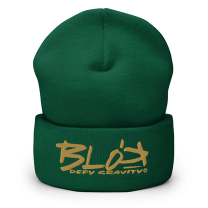 Blok Defy Gravity - Gold Embroidery - Premium Cuffed Beanie