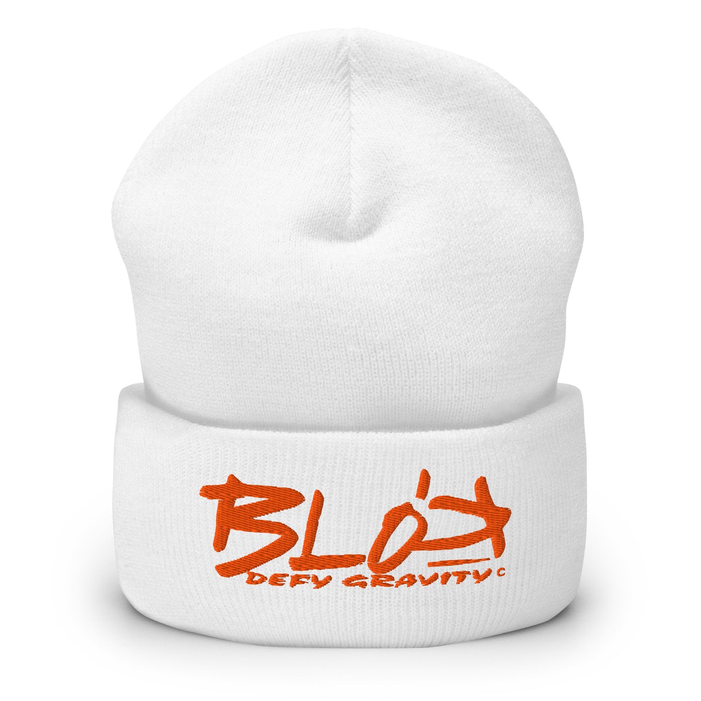 Blok Defy Gravity - Orange Embroidery - Premium Cuffed Beanie