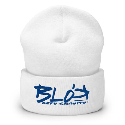 Blok Defy Gravity - Royal Blue Embroidery - Premium Cuffed Beanie