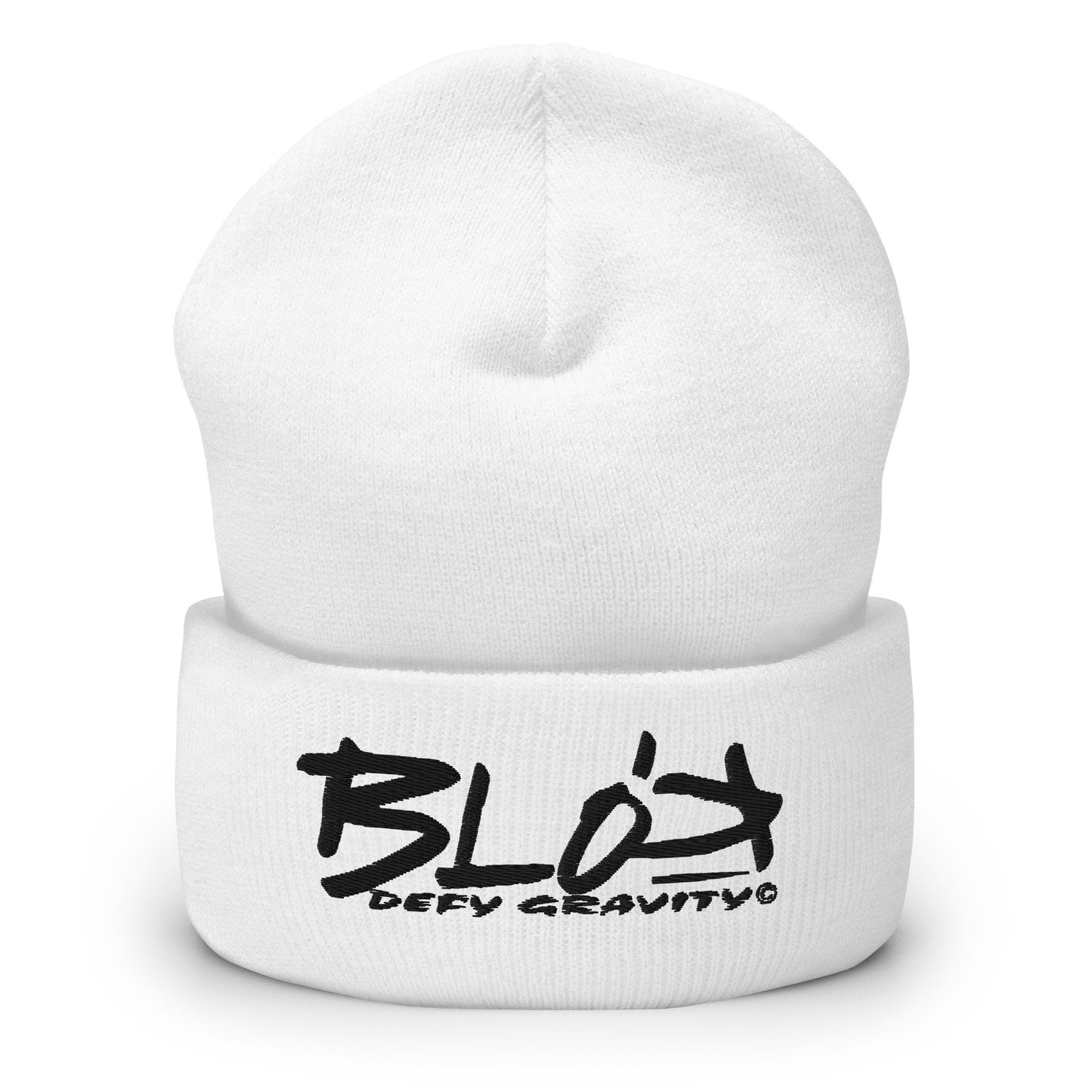 Blok Defy Gravity - Black Embroidery - Premium Cuffed Beanie