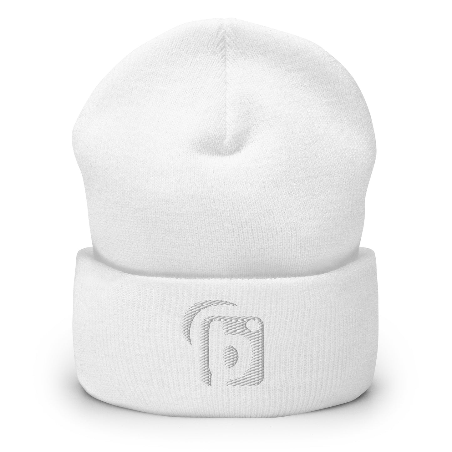 Blok Original Logo - White Embroidery - Premium Cuffed Beanie