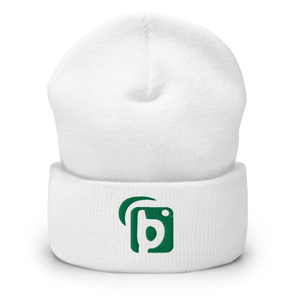 Blok Original Logo - Green Embroidery - Premium Cuffed Beanie