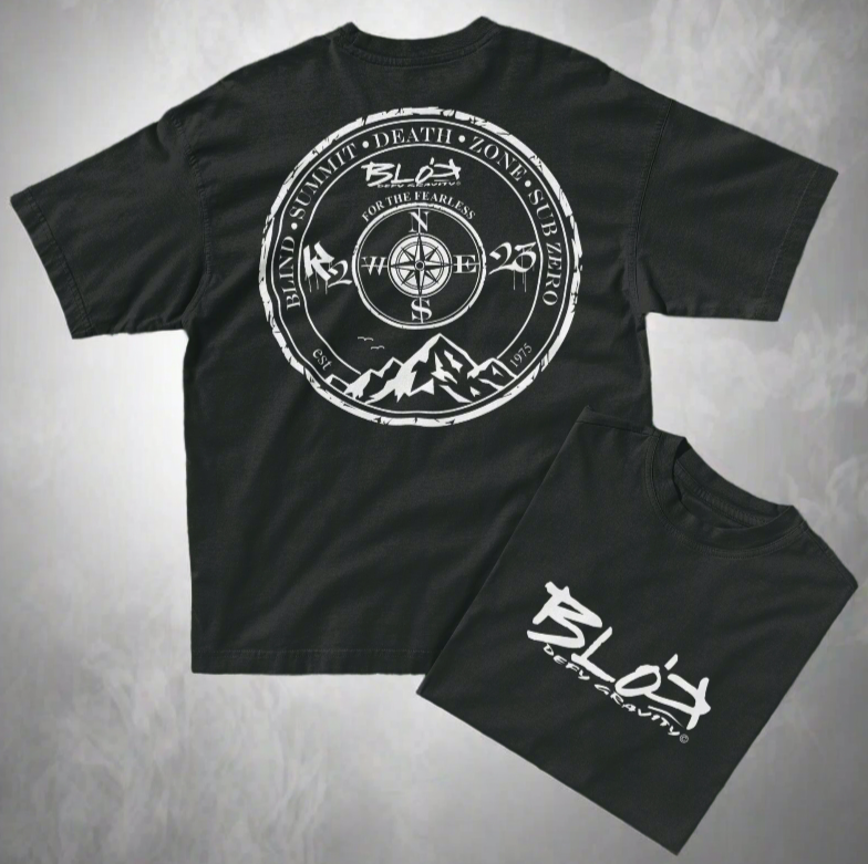 Blind Summit - Front & Back Print - in White - Women's Oversize