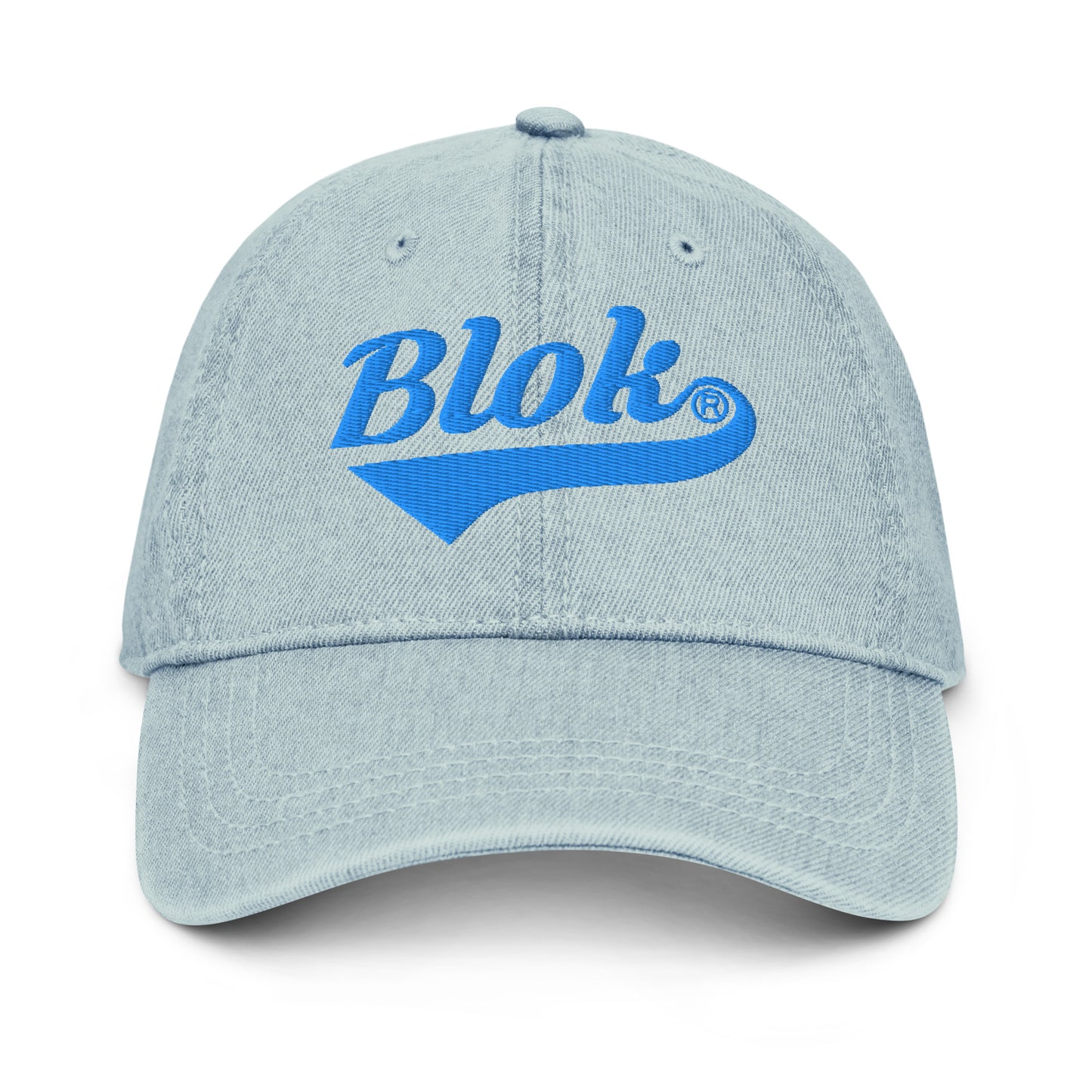 Blok Classic Logo - Denim Baseball Cap - Blue Embroidery