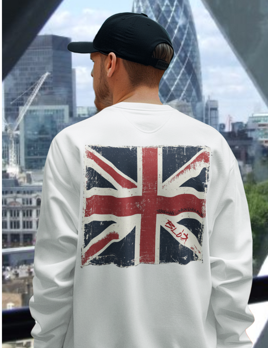 Blok London - Flag - Front and Back Print - Men's Sweatshirt