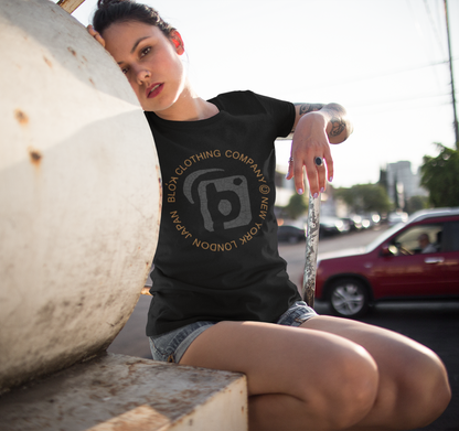 Mosaic Circle - with Black Print - Women's Slim Fit