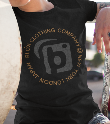 Mosaic Circle - with Black Print - Women's Slim Fit